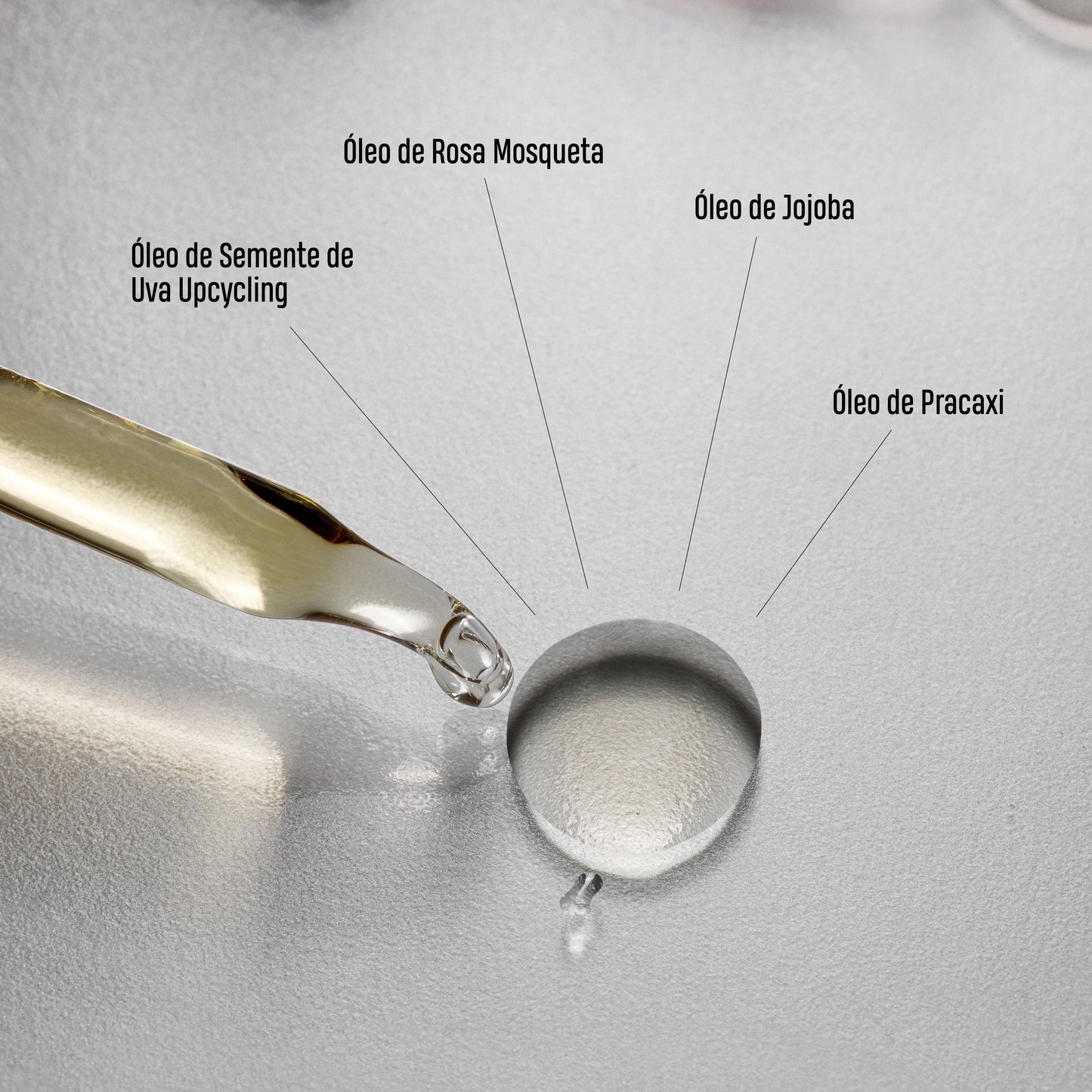 Óleo facial de uva