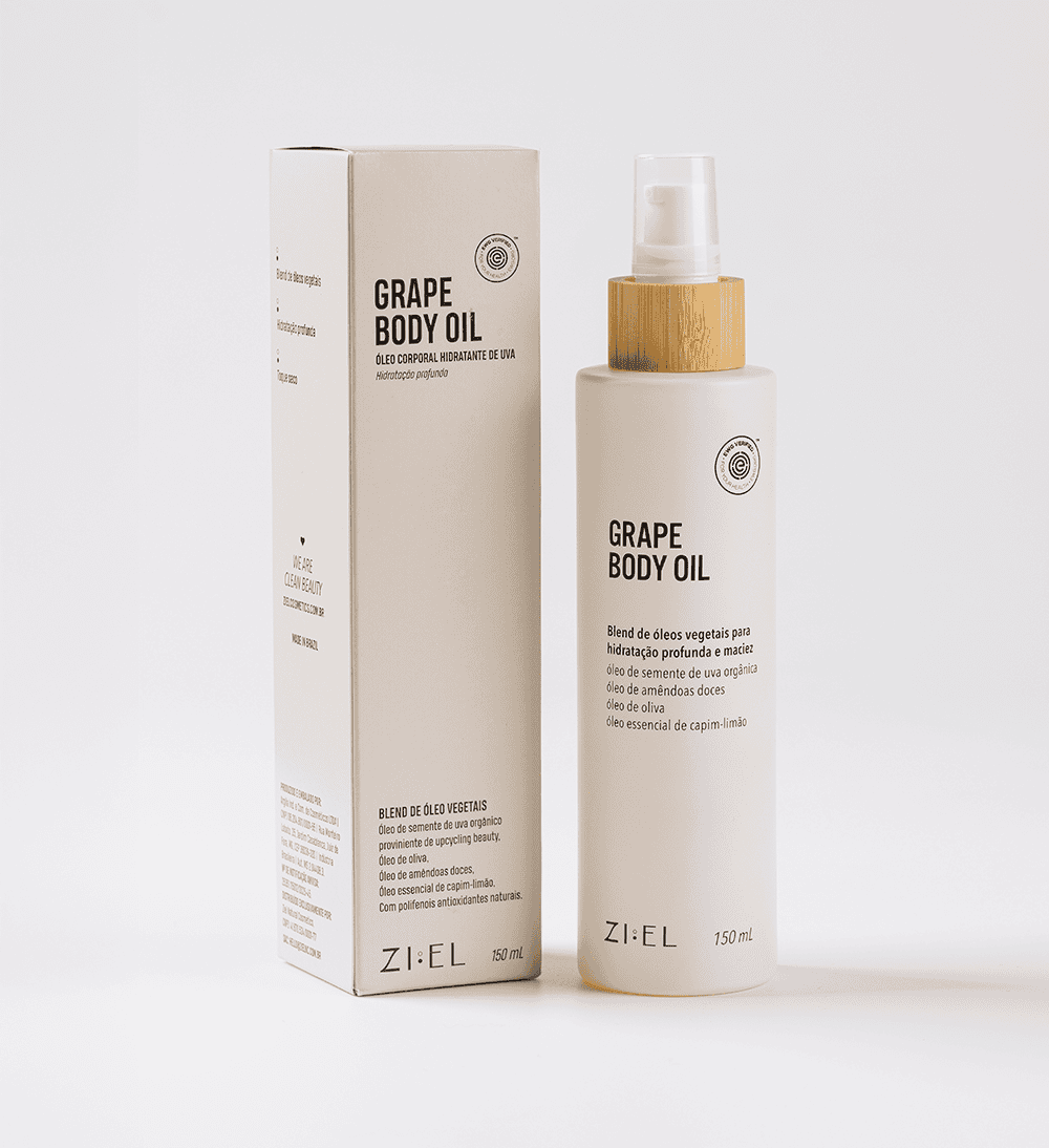 Óleo corporal: grape body oil | Ziel Cosmetics