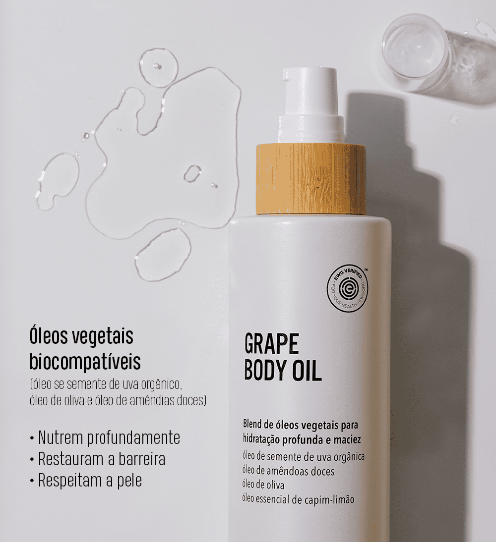 Óleo corporal: grape body oil | Ziel Cosmetics