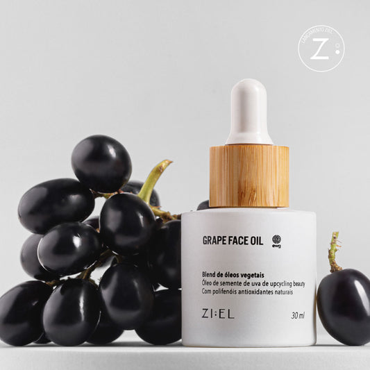 Óleo facial de uva