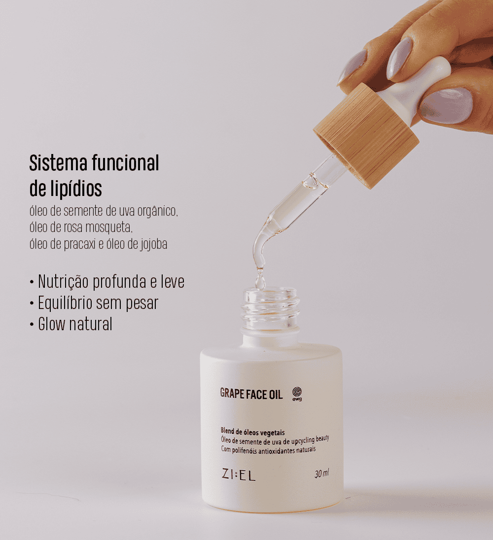 Óleo facial de uva 30ml - Grape Face Oil