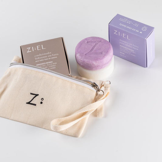 Kit shampoo e condicionador: Nutrição extra com necessaire - Ziel Natural Cosmetics